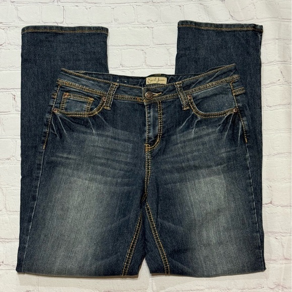EARL JEANS straight fit dark wash denim women’s pants in size 12 western EUC - Picture 8 of 13
